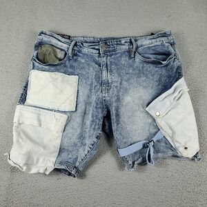 Jordan Craig Shorts Mens Size 42 Blue Cargo Denim Shorts